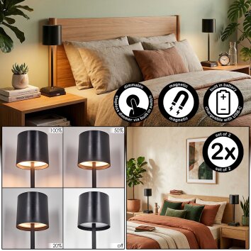 Kaval Bordslampa LED Svart, 1-ljuskällor