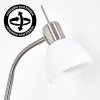 Karol Golvlampa LED Nickel matt, 2-ljuskällor