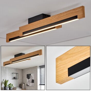 Inzino Taklampa LED Naturfärger, Svart, 1-ljuskällor