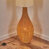 Nalek Golvlampa Brun, träoptik, 2-ljuskällor