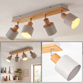 Olaris Taklampa, Takstrålkastare Krom, Grått, Naturfärger, 4-ljuskällor