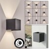 Tamarin vägglampa utomhus, Up & Down Lampa, Vägglampa LED Antracit, 1-ljuskällor