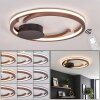 Miral Taklampa LED Brons, 1-ljuskällor, Fjärrkontroll