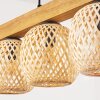 Basto Pendellampa, kullampa, Pendelbelysning Naturfärger, Svart, 5-ljuskällor