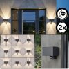 Almodofa vägglampa utomhus, Up & Down Lampa, Vägglampa LED Antracit, 1-ljuskällor, Rörelsedetektor