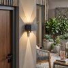 Almodofa vägglampa utomhus, Up & Down Lampa, Vägglampa LED Antracit, 1-ljuskällor, Rörelsedetektor