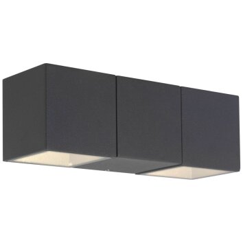 AEG Daveen Vägglampa LED Antracit, 2-ljuskällor