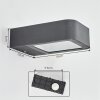 Faren vägglampa utomhus, Up & Down Lampa, Vägglampa LED Antracit, 1-ljuskällor