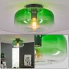 Boza modern retro taklampa med grön tonad glasskärm Ø 28 cm, rund E27