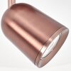 LED takstrålkastare Lemak med vridbart och svängbart cylindriskt lamphuvud i brons, GU10