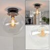 Modern Klotlampa Gastor med klart globformat glasskärm, Ø 25 cm, E27