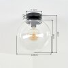 Modern Klotlampa Gastor med klart globformat glasskärm, Ø 25 cm, E27