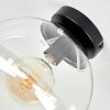 Modern Klotlampa Gastor med klart globformat glasskärm, Ø 25 cm, E27