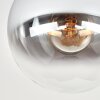 Gastor rökglas taklampa som rund plafond med glasglob i retrostil för vardagsrum