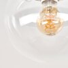 Gastor taklampa plafond med klar glaskupa, E27 i antik mässing, retro