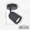 Lemak LED takspot med vridbart lamphuvud, modern GU10 lampa för hall