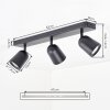 Lemak LED takspotlight med 3 lampor, roterbara spotlights för vardagsrum och hall