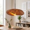 Bauro taklampa med välvd bambuskärm, flätad skärm, längd 50 cm