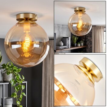 Gastor taklampa glob rund Ø 25 cm, retro plafond för vardagsrum och sovrum