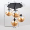 Gastor taklampa plafond med 4 klotformade skärmar, E14, Ø 25 cm