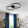 Narok LED-taklampa med fjärrkontroll, ringformad takarmatur för vardagsrum