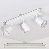 Lemak LED takspotlight 3-lågig GU10, roterande spotthuvuden