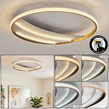 Calista rund LED taklampa Ø 52 cm med valbar ljusfärg för vardagsrum