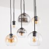 Koyoto 6-lågig globformad pendellampa för matrum, boho retro vintage