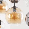 Koyoto 6-lågig hänglampa med klotformade skärmar i modern vintage stil för matrum