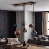 Koyoto pendellampa med globformade glaskupor, 6-lågig taklampa för matbord