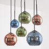 Koyoto pendellampa med globformade glaskupor, 6-lågig taklampa för matbord
