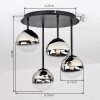 Chehalis taklampa med globskärmar, 4-lågig G9-lampa i modern retrostil