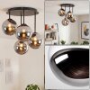 Chehalis modern retro taklampa med 4 klotformade skärmar, G9, Ø 41 cm för matrum