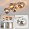 Gastor avlång taklampa med 4 globskärmar, E14 sockel, retrodesign för vardagsrum