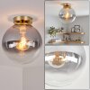 Gastor plafond med globform, retro rund taklampa ø 25 cm för vardagsrum