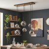 Koyoto hänglampa med 6 globskärmar för matbord, modern boho-retrostil