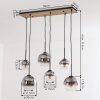Koyoto hänglampa med 6 globskärmar för matbord, modern boho-retrostil