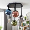 Chehalis G9 taklampa med färgade glasskärmar, 4 ljuspunkter, ø 35 cm