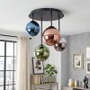 Chehalis plafondlampa med globskärmar, 4 ljuspunkter, Ø 38 cm, retro