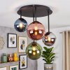 Chehalis plafondlampa med globskärmar, 4 ljuspunkter, Ø 38 cm, retro