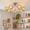 Koyoto retro taklampa med globformade skärmar, 7 ljuspunkter, rund, ø 82 cm