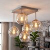 Koyoto retro taklampa med klotkupor, 5 ljuspunkter, E14, för hall och matrum