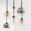 Koyoto pendellampa 6-lågig E27 med globformad design, retro belysning för matrum
