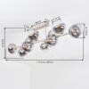 Koyoto taklampa 10-lågig E14 globformad vardagsrumslampa i modern retrostil
