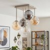 Gastor 5-lågig taklampa med klotformade skärmar för modern retrostil