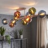Koyoto taklampa med kulskärmar, 10 ljuspunkter, modern retrostil för matrum