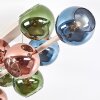 Koyoto taklampa med kulskärmar, 10 ljuspunkter, modern retrostil för matrum