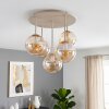 Gastor rund taklampa med 5 globskärmar i retrodesign Ø 45 cm, E14