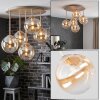 Chehalis taklampa glob med 5 ljuspunkter, rund plafond ø 45 cm i retrostil
