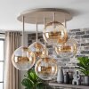 Chehalis taklampa glob med 5 ljuspunkter, rund plafond ø 45 cm i retrostil